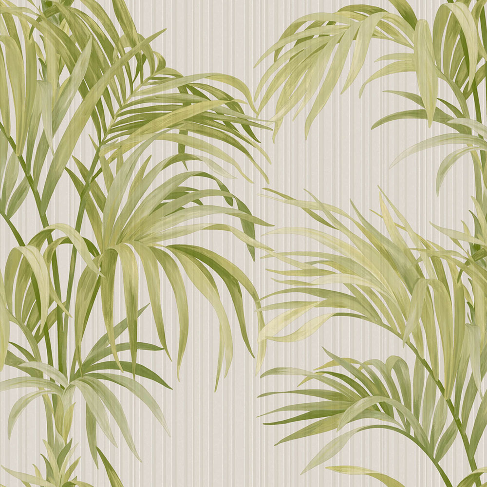 Wallpaper, white, green, stripes, leaves, Z81019, Philipp Plein 2, Zambaiti Parati