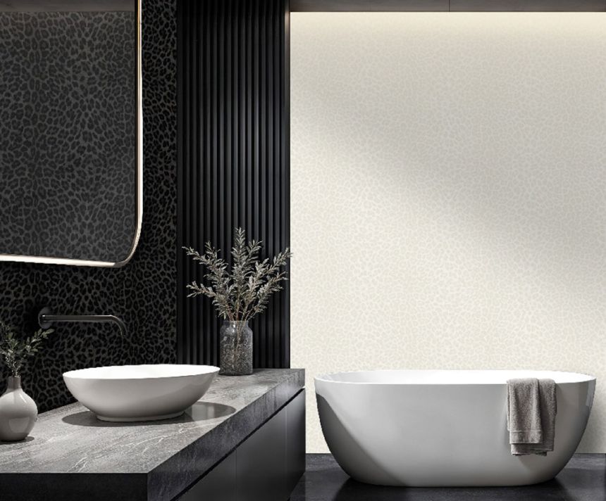 Wallpaper, black, gold, imitation leopard skin, Z81031, Philipp Plein 2, Zambaiti Parati