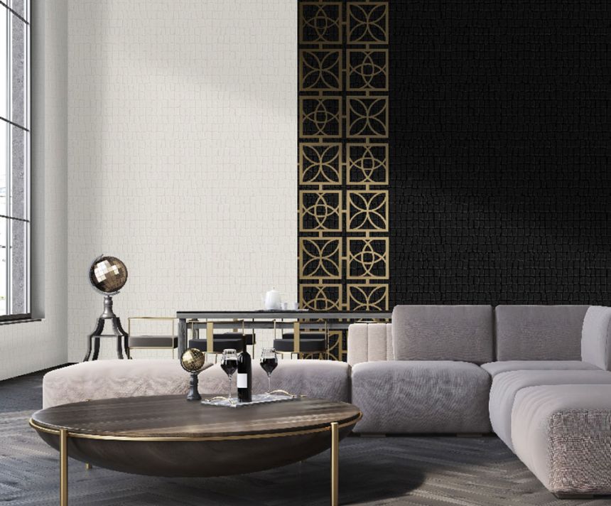 Wallpaper, black, imitation crocodile skin, Z81037, Philipp Plein 2, Zambaiti Parati