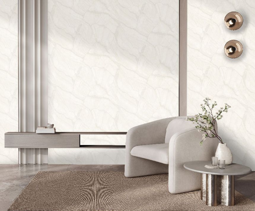 Wallpaper, white, marble imitation, Z81042, Philipp Plein 2, Zambaiti Parati