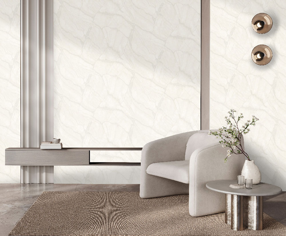 Wallpaper, white, marble imitation, Z81042, Philipp Plein 2, Zambaiti Parati