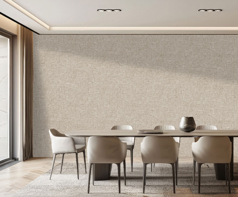 Luxury wallpaper, beige, imitation coarse fabric, Z81050, Philipp Plein 2, Zambaiti Parati