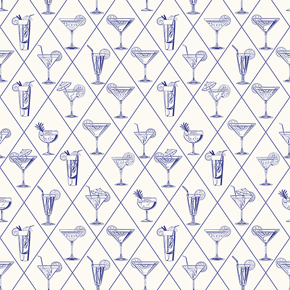 Wall mural, white, red, drinks, Z81081, 3x1 m, Philipp Plein 2, Zambaiti Parati