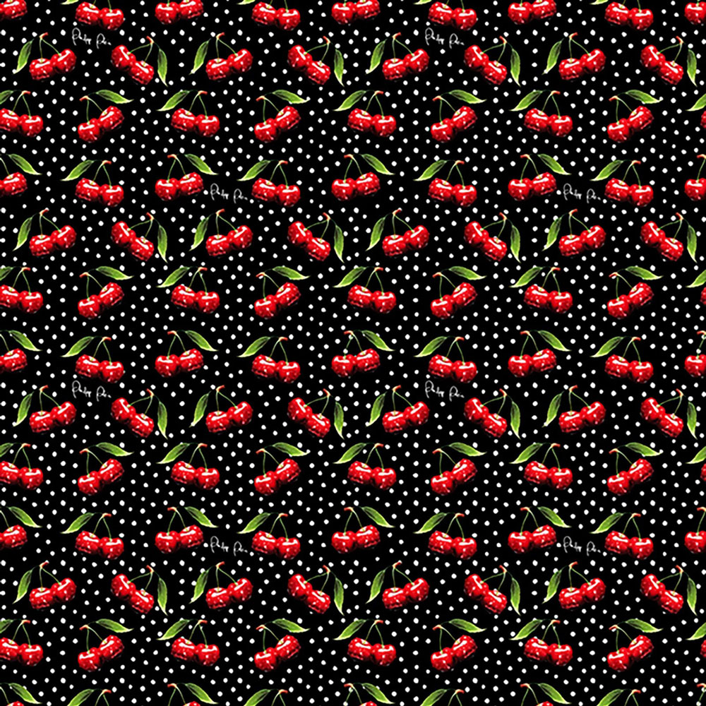 Wall mural, black, red, cherries, Z81082, Philipp Plein 2, Zambaiti Parati