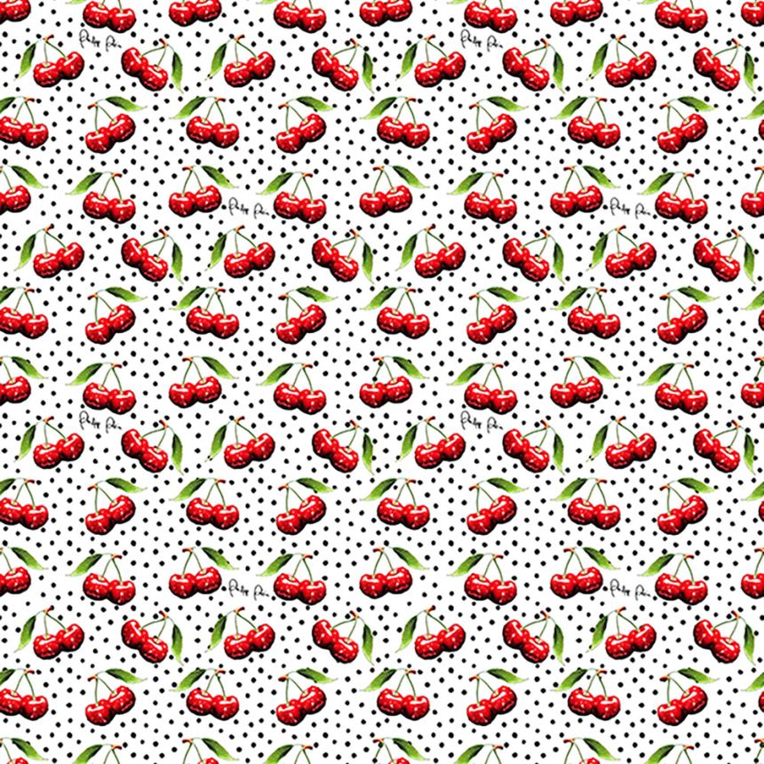 Wall mural, white, red, cherries, Z81083, Philipp Plein 2, Zambaiti Parati