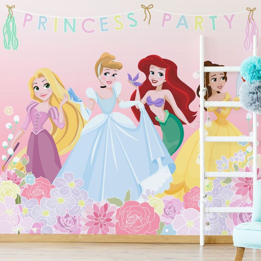 Children's non-woven mural wallpaper Disney, Princess Party, 111386, 300 x 280 cm, Kids@Home 6, Graham & Brown