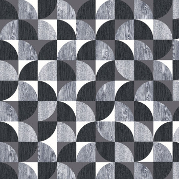 Non-woven wallpaper with a geometric pattern 8511-3, Vavex 2021