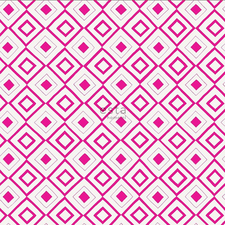 Non-woven wallpaper with a geometric pattern 138862, FAB, Esta