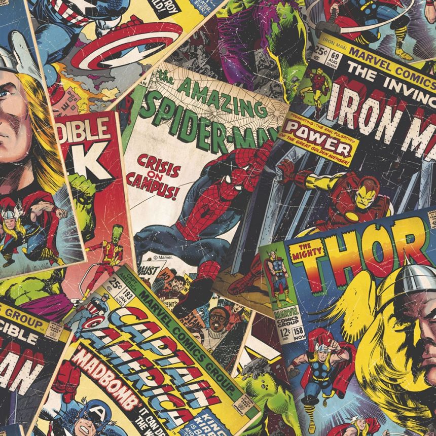 Comics paper wallpaper 106378, Marvel Cover Story, Kids@Home 6, Graham & Brown