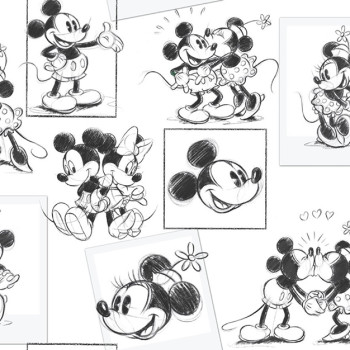 Children's paper wallpaper 102712, Mickey a Minnie, Kids@Home 6, Graham & Brown