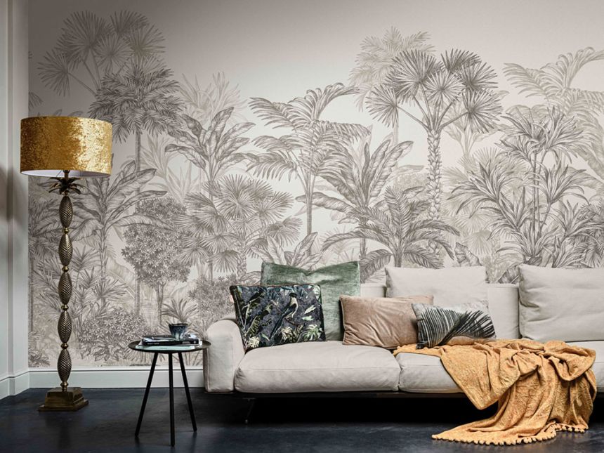 Non-woven mural wallpaper with vinil, Palms, 300410 DX, 400x280cm, Grand Safari, BN Walls