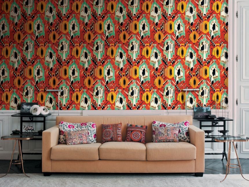 Luxury vinyl wallpapers 6405, Ethnic patterns, Tribu, JV 171 Ikat, Sirpi