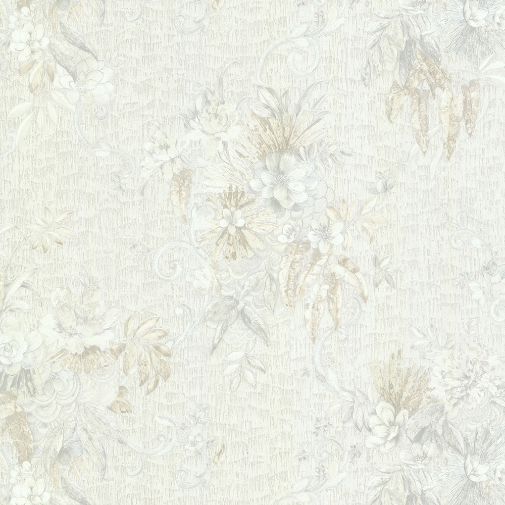 Non-woven wallpaper with a vinyl surface, Floral pattern 82872, Amore, Emiliana Parati