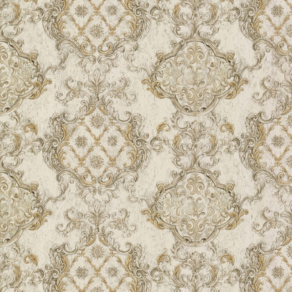 Non-woven wallpaper with a vinyl surface, Baroque pattern, Ornaments 82858, Amore, Emiliana Parati