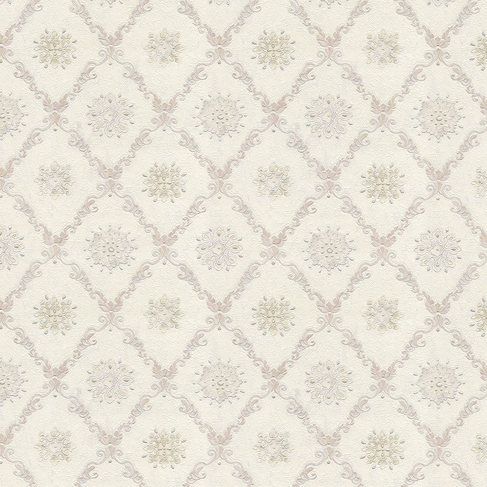 Non-woven wallpaper with a vinyl surface, Baroque pattern, Ornaments 82824, Amore, Emiliana Parati