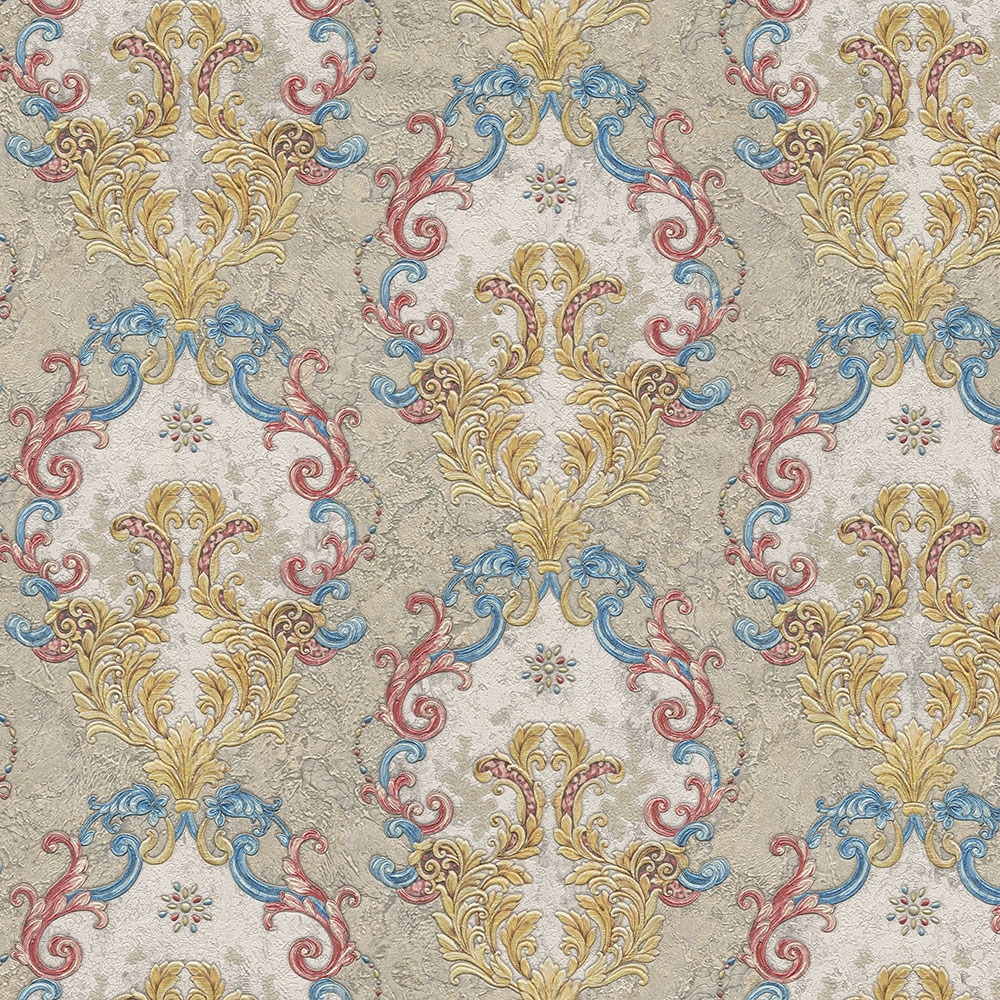 Non-woven wallpaper with a vinyl surface,  Baroque pattern, Ornaments 82801, Amore, Emiliana Parati