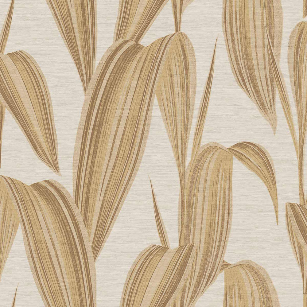 Wallpaper, beige, brown, leaves, 5833, Jaipur, Parato by Cristiana Masi