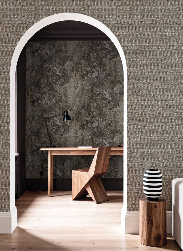 Wallpaper, grey, yellow, 5869, Jaipur, Pigmenta, Parato by Cristiana Masi