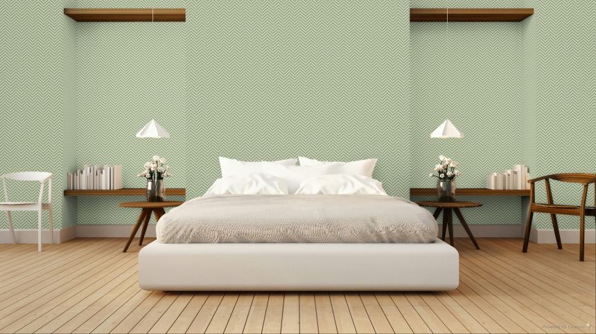 Geometric wallpaper, green, 7776, Agora, Parato by Cristiana Masi
