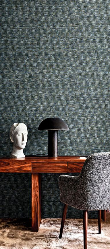 Wallpaper, grey, blue, 5876, Jaipur, Pigmenta, Parato by Cristiana Masi