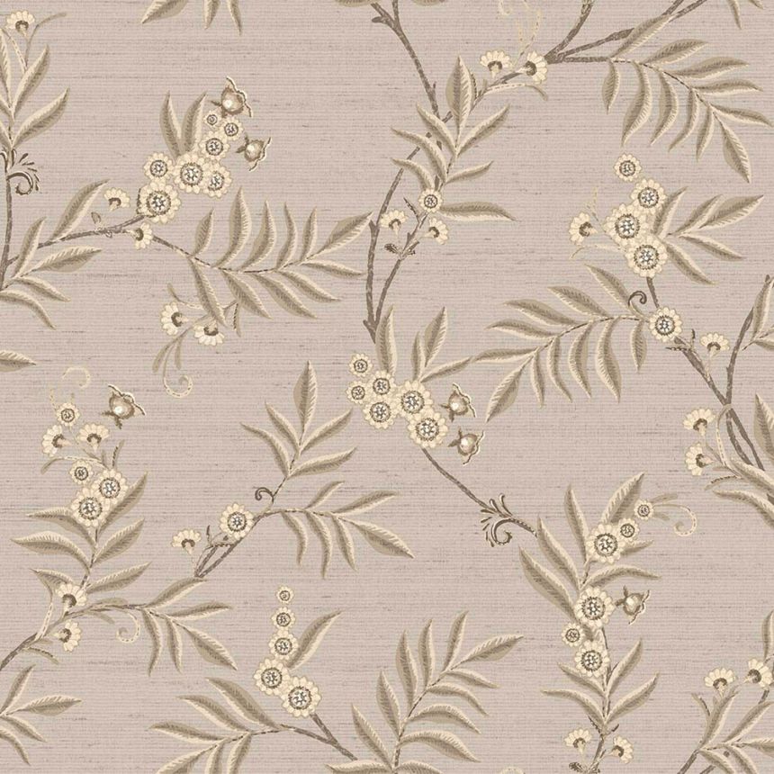 Wallpaper, grey, beige, flowering branches, 7709, Agora, Parato by Cristiana Masi