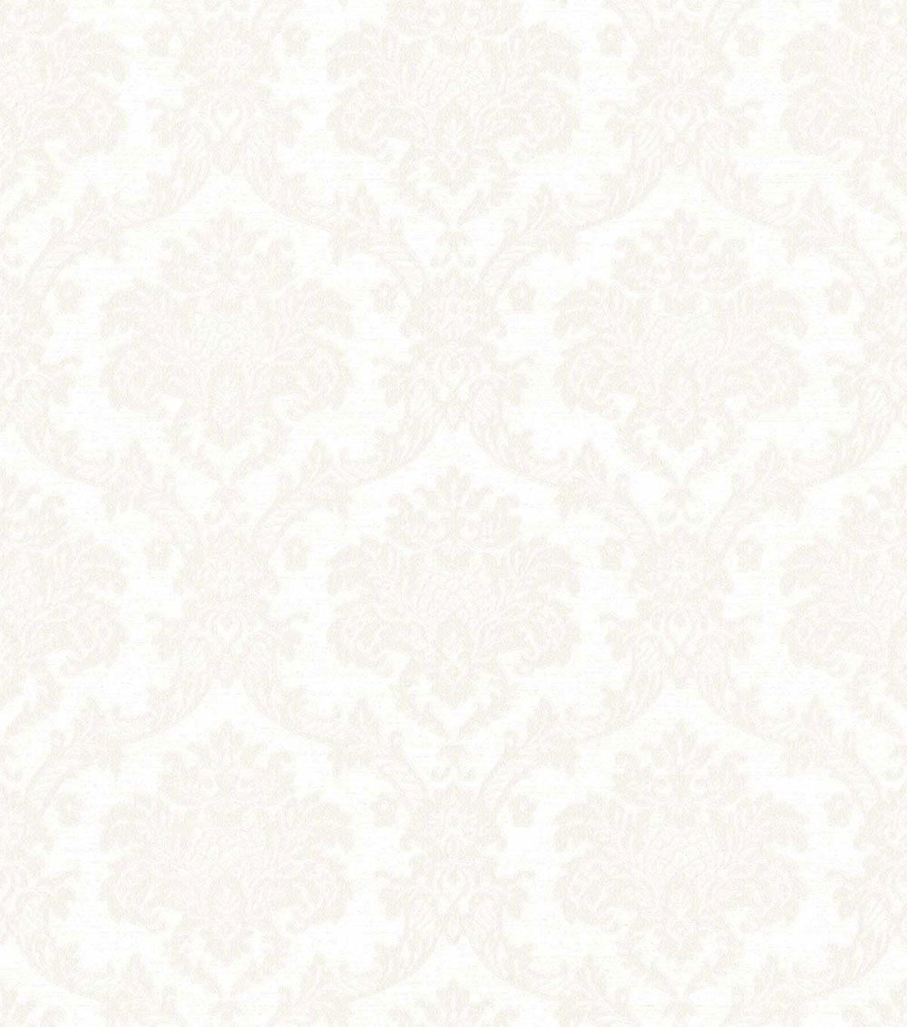 Wallpaper, silver-white, damask pattern, 7720, Agora, Parato by Cristiana Masi