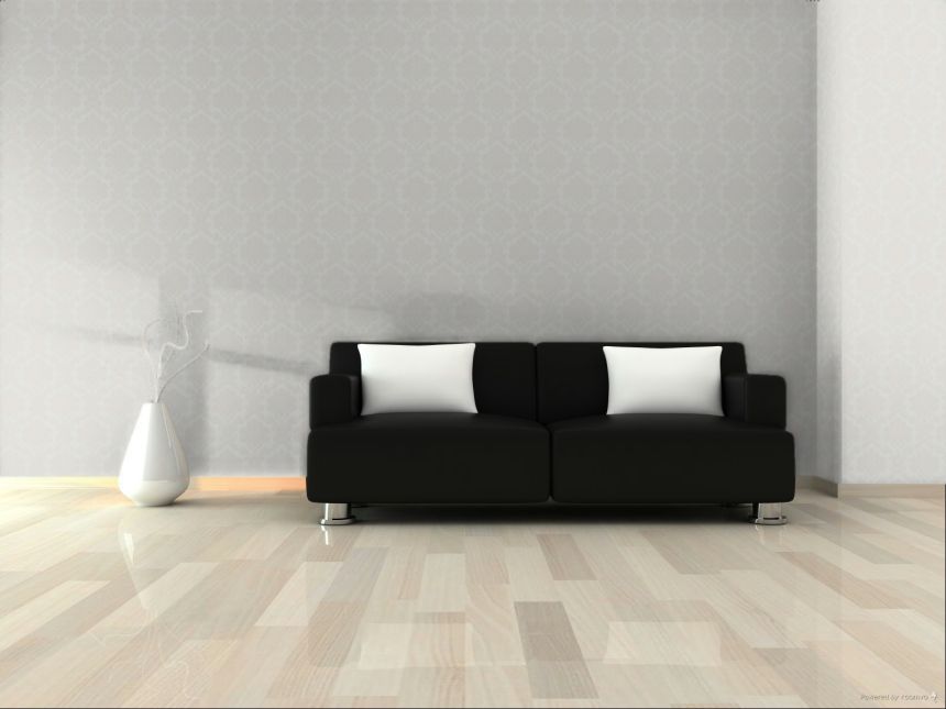 Wallpaper, silver-white, damask pattern, 7720, Agora, Parato by Cristiana Masi