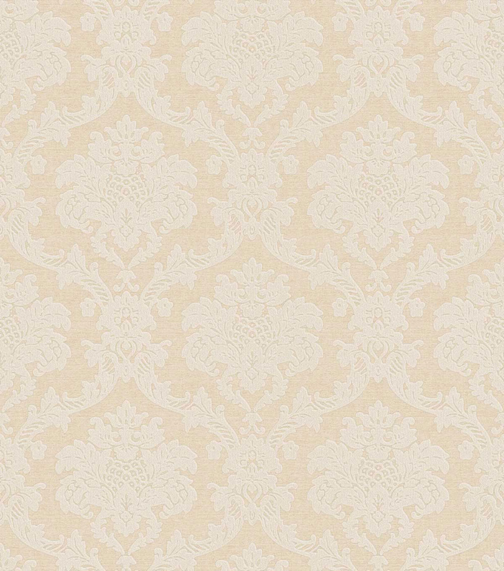 Wallpaper, beige-gold, damask pattern, 7722, Agora, Parato by Cristiana Masi