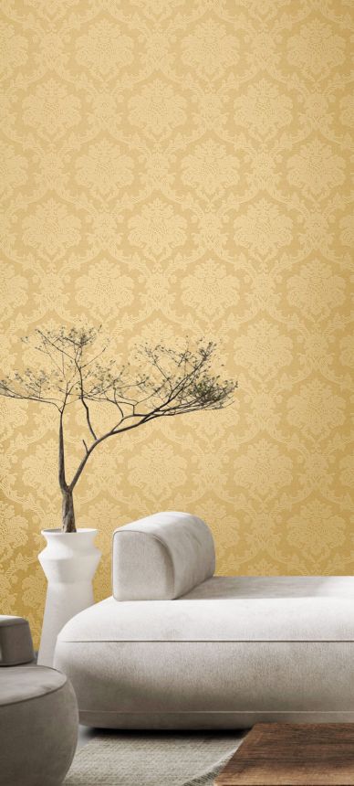Wallpaper, beige, damask pattern, 7724, Agora, Parato by Cristiana Masi