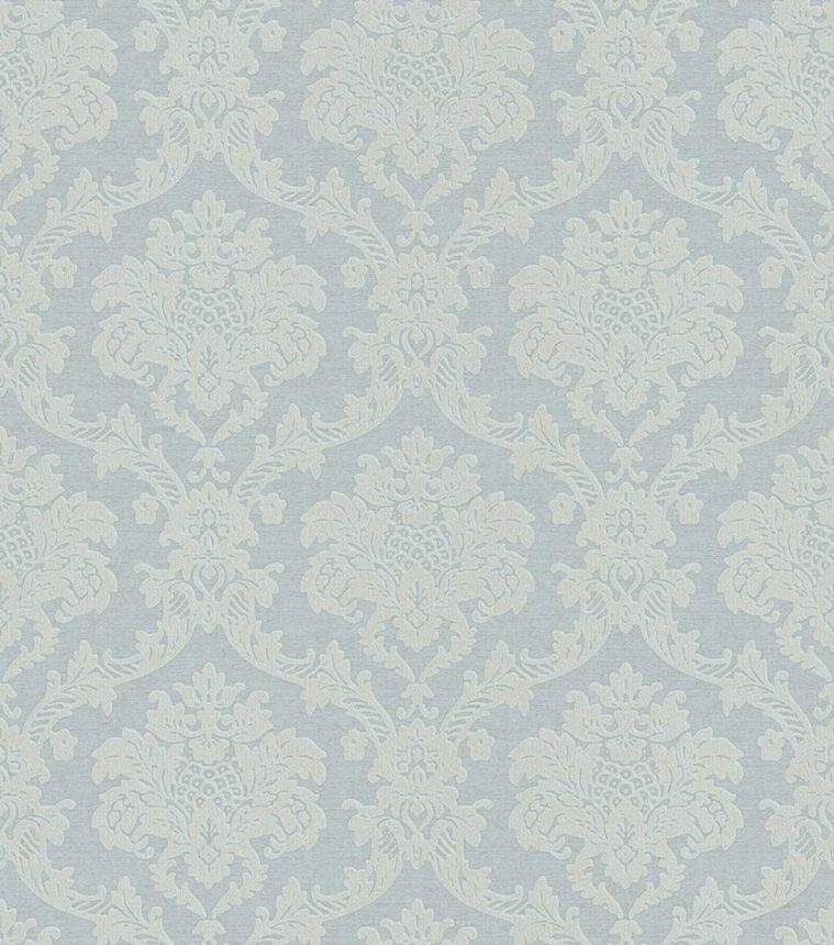 Wallpaper, blue, grey, damask pattern, 7726, Agora, Parato by Cristiana Masi