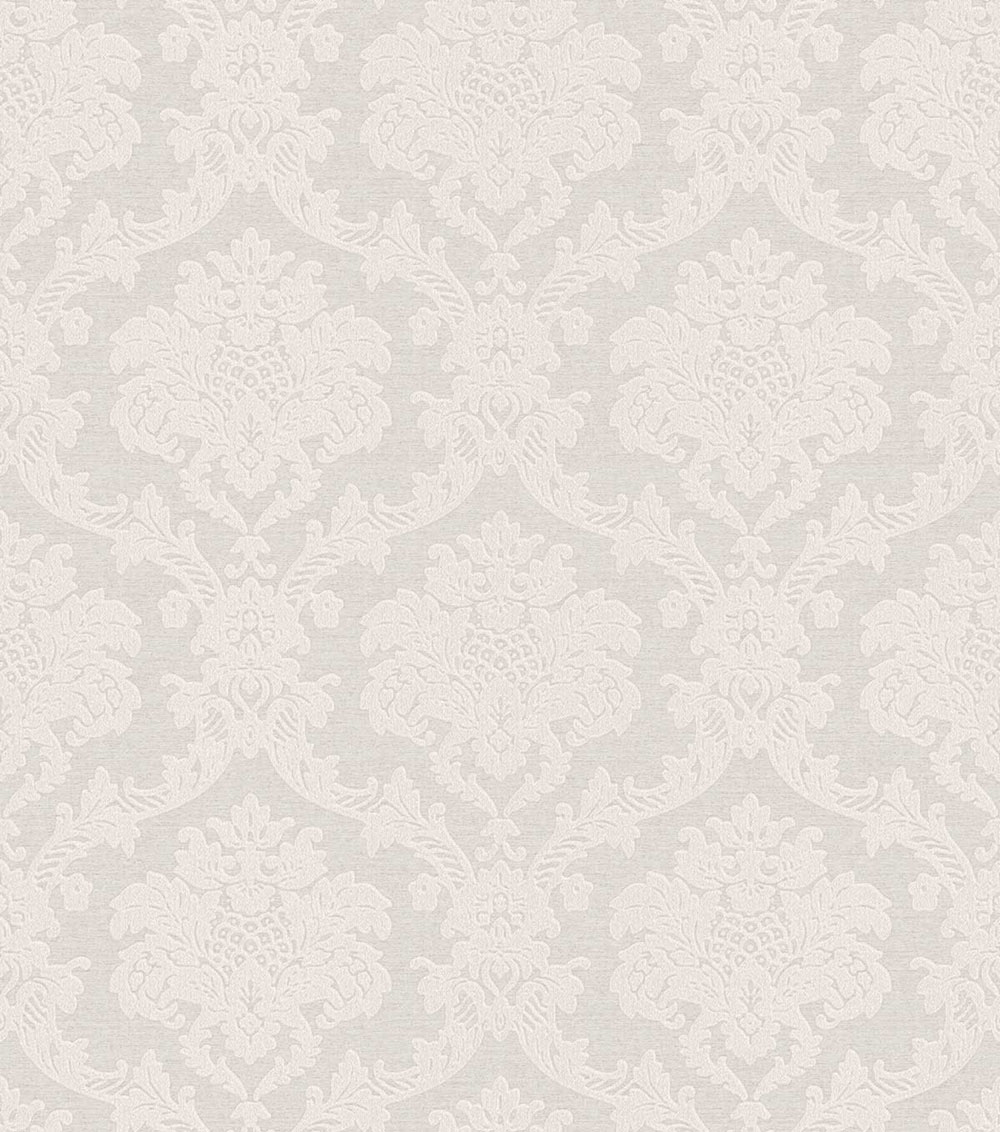 Wallpaper, grey-silver, damask pattern, 7727, Agora, Parato by Cristiana Masi