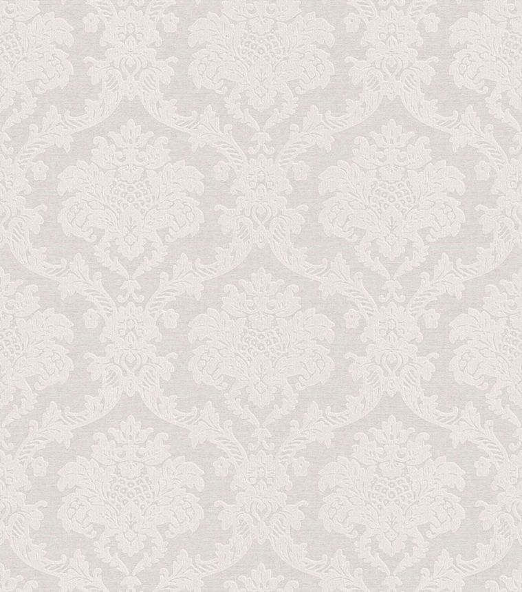 Wallpaper, grey-silver, damask pattern, 7727, Agora, Parato by Cristiana Masi
