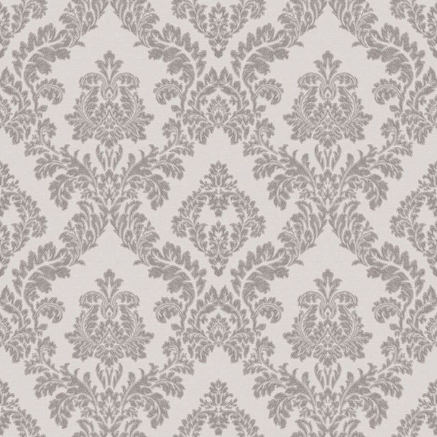 Wallpaper, grey, damask pattern, 7748, Agora, Parato by Cristiana Masi