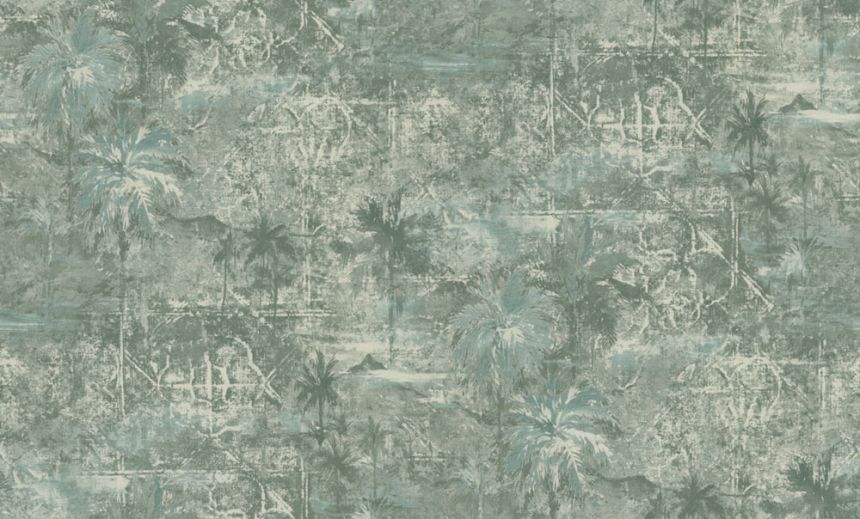 Wallpaper, green, palm leaves, 74006, Armonia, Emiliana Parati