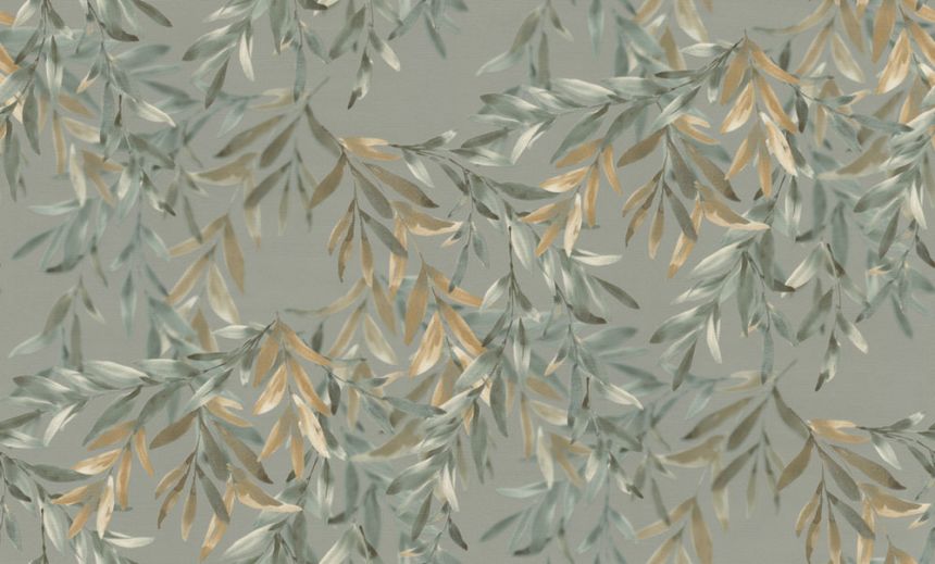 Wallpaper, grey, leaves, 74030, Armonia, Emiliana Parati