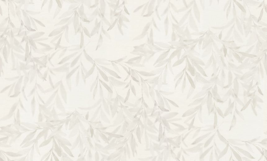 Wallpaper, white-grey, leaves, 74031, Armonia, Emiliana Parati