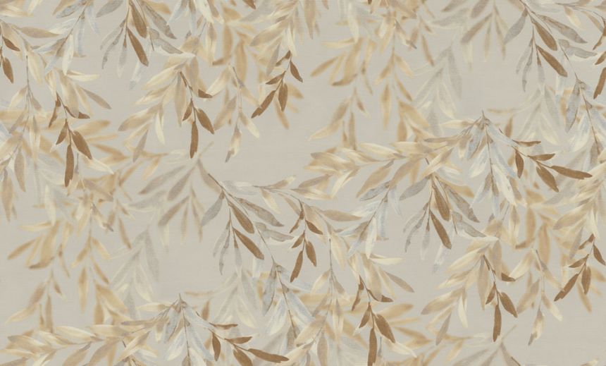 Wallpaper, grey-beige, leaves, 74034, Armonia, Emiliana Parati