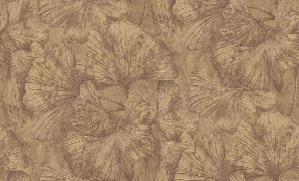 Wallpaper, dark brown, leaves, BM31001, Blumarine, Emiliana Parati