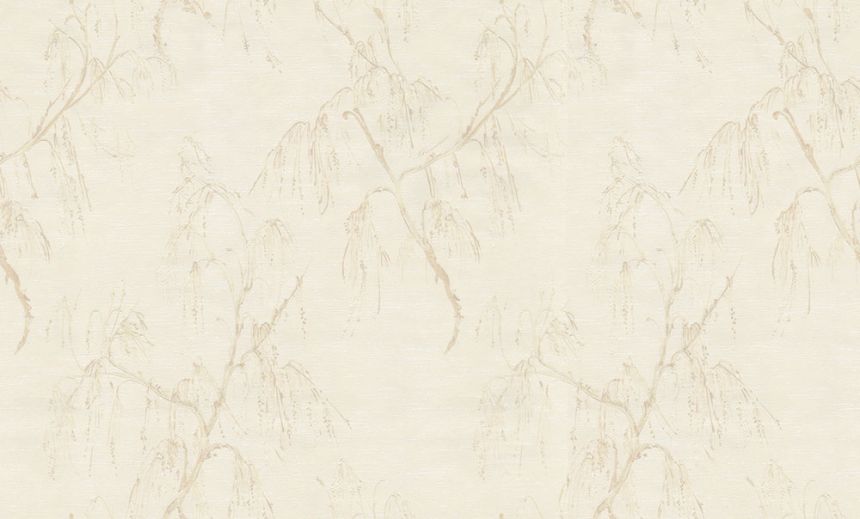 Wallpaper, light beige, cream, blooming birch, BM31022, Blumarine, Emiliana Parati