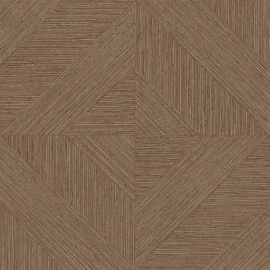 Wallpaper, Parquet Pattern, Mat Texture, Brown, IM28010, Imani, Decoprint