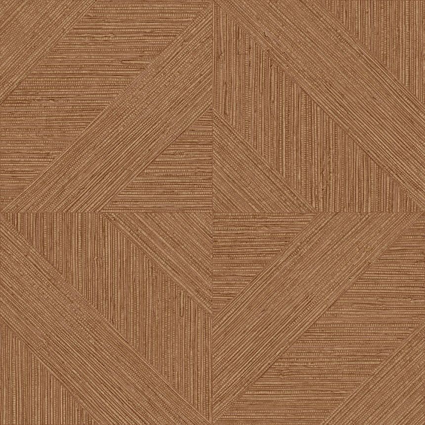 Wallpaper, Parquet Pattern, Mat Texture, Bronze, Brown, IM28011, Imani, Decoprint