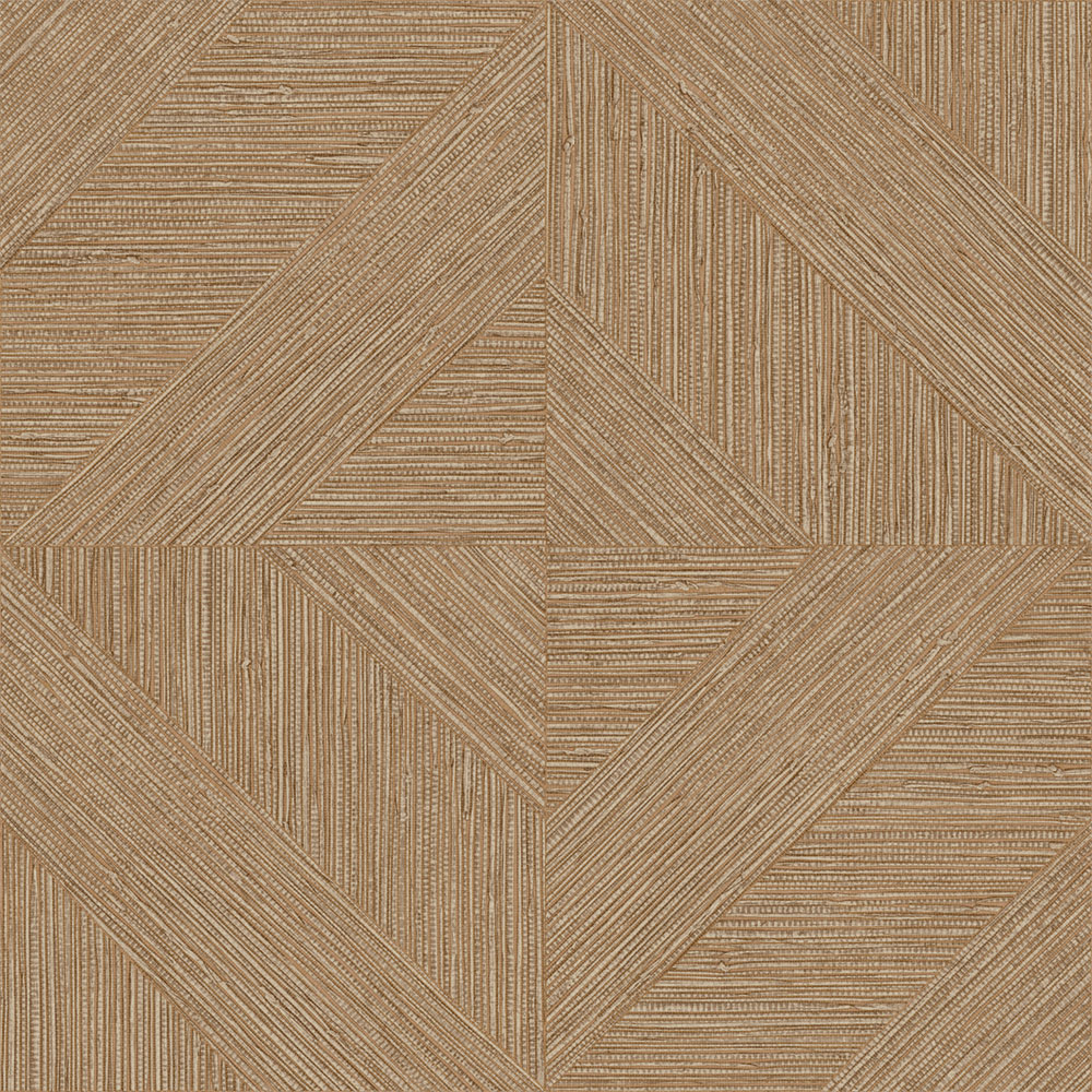Wallpaper, Parquet Pattern, Mat Texture, Brown, Yellow, IM28013, Imani, Decoprint