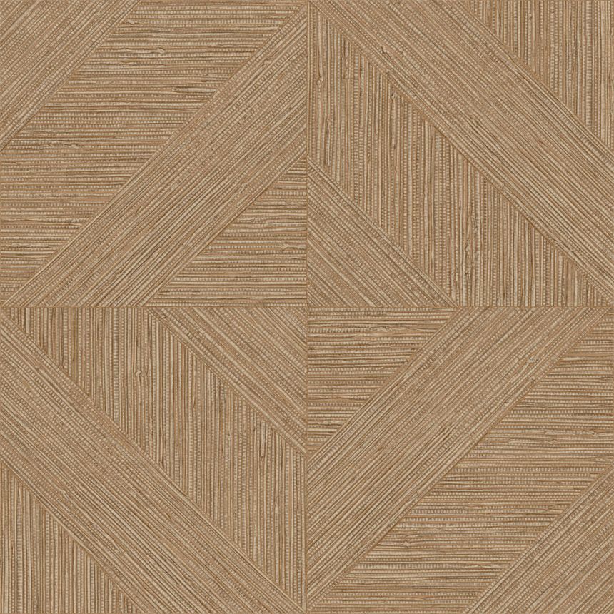 Wallpaper, Parquet Pattern, Mat Texture, Brown, Yellow, IM28013, Imani, Decoprint