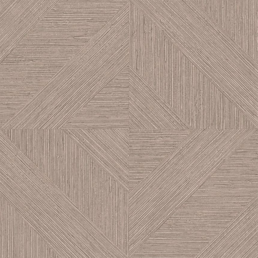 Wallpaper, Parquet Pattern, Mat Texture, Brown, Grey, IM28014, Imani, Decoprint