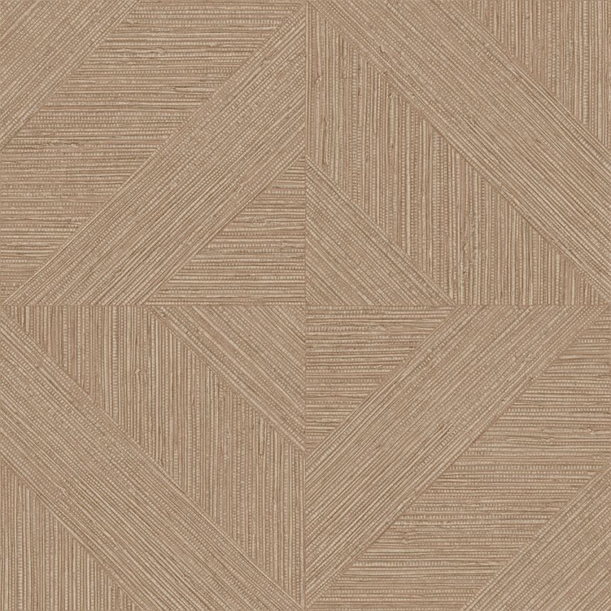 Wallpaper, Parquet Pattern, Mat Texture, Brown, Beige, IM28015, Imani, Decoprint