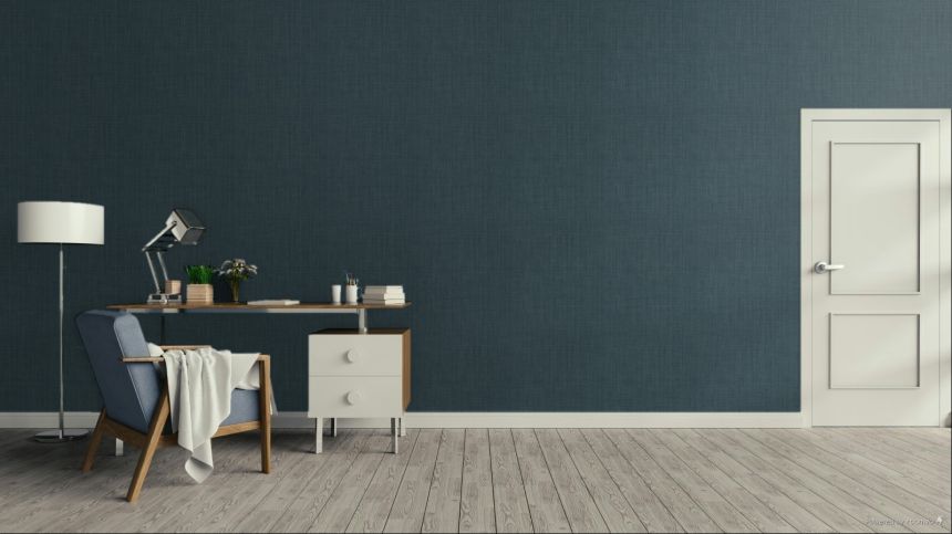 Wallpaper, Fabric Effect, Blue, IM28028, Imani, Decoprint