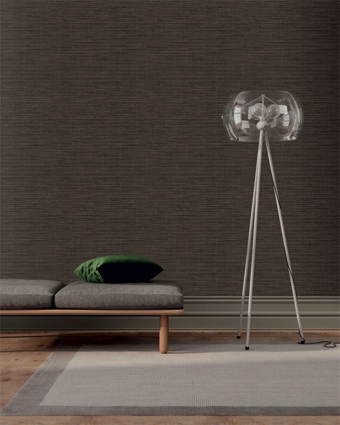Wallpaper, Fabric Effect, Brown, IM28042, Imani, Decoprint
