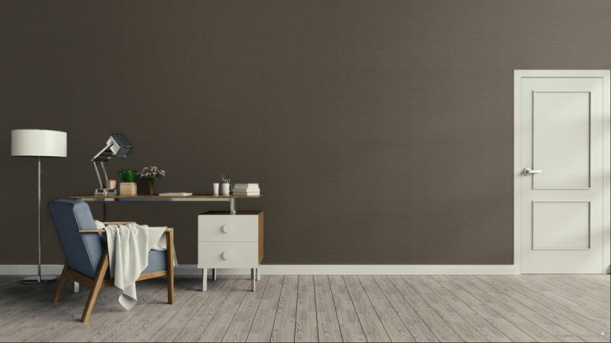 Luxury Wallpaper, Imitation Mat Texture, Brown, Silver, IM28056, Imani, Decoprint