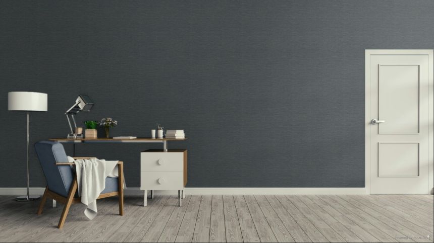 Luxury Wallpaper, Imitation Mat Texture, Blue, Silver, IM28057, Imani, Decoprint
