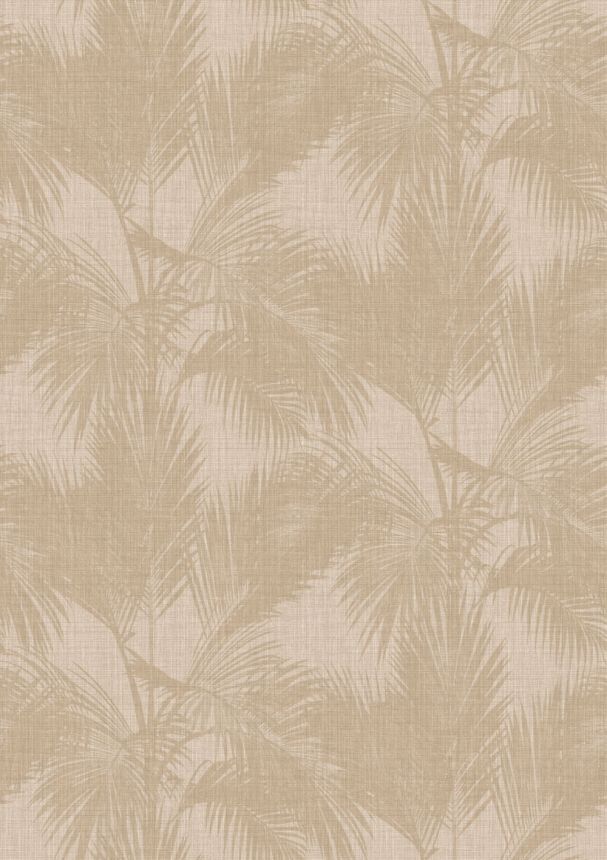 Mural Wallpaper, Palm Leaves, Beige, Brown, IMD28122, Imani, Decoprint